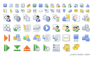 Set of icons for Script Developer by Altitude Software