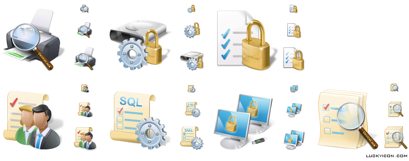 Product icons in Vista style for DeviceLock by SmartLine Inc
