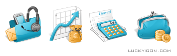 Set of icons for the website Gravitel.ru