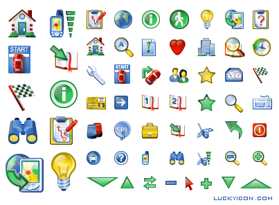 Set of icons for Informap Technology