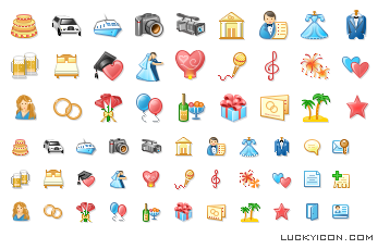Set of icons for svadba-msk.ru Set of icons for svadba-msk.ru